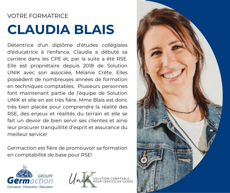 Claudia Blais Solution Unik formation comptabilité