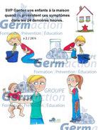 Duo Affiches Exclusion Gastro Parents - Sensibilisation Gastroentérite Services Garde | GERMACTION