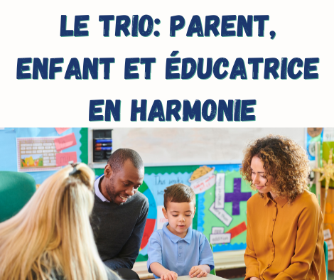 Germaction - Formation par la poste ou en ligne sur le trio parent-éducatrice-enfant en harmonie - Relation collaborative pour le bien-être de l'enfant - 6h par correspondance